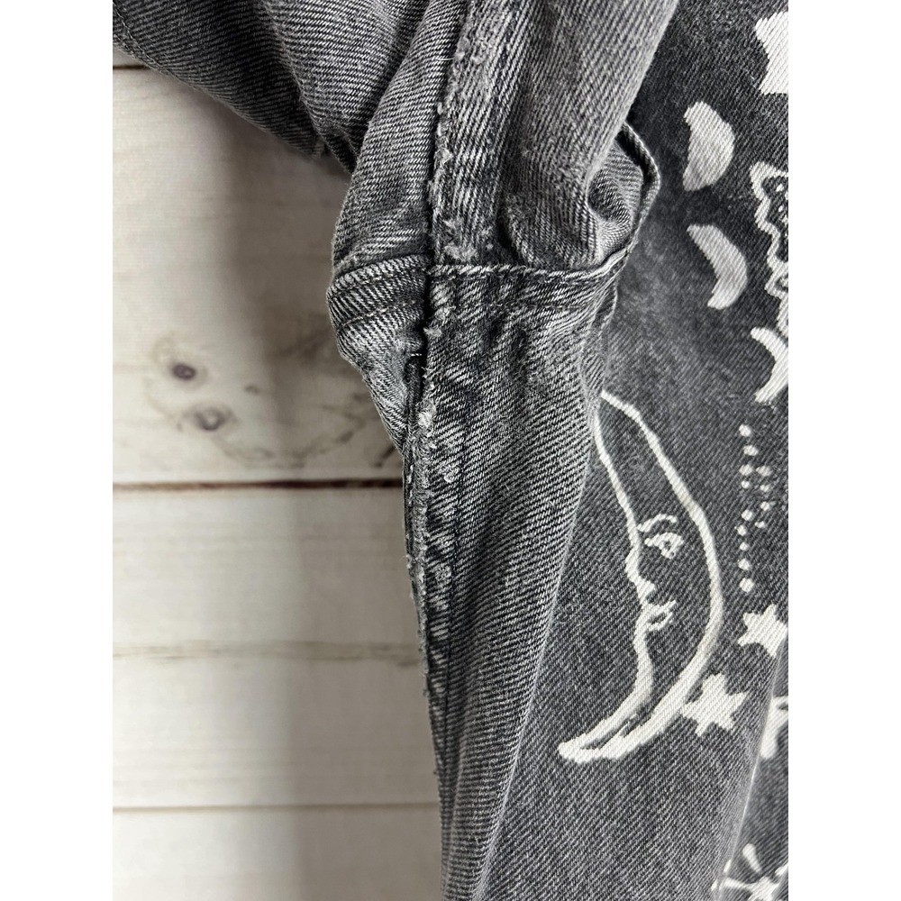 VTG Levis 501 Jeans Adult 33x30 XX Black Graphics Made USA Celestial Rips 90s - Picture 5 of 11